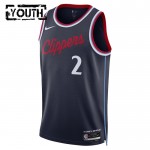 Maillot NBA Los Angeles Clippers Kawhi Leonard Nike 2024-25 Icon Edition Navy Swingman - Enfant